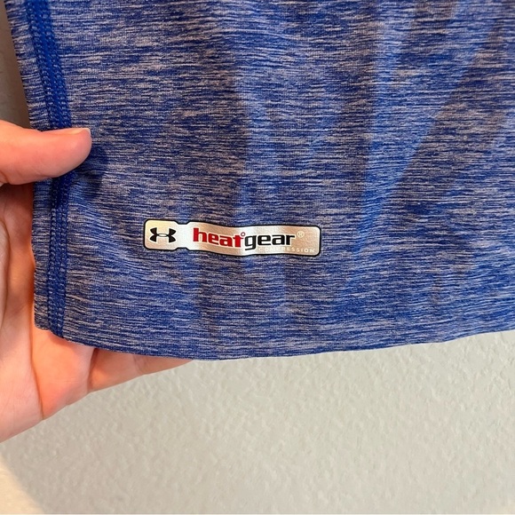 Women’s Under Armour blue heat gear long sleeve compression shirt size large L - Picture 4 of 6